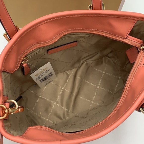 Michael Kors Xs Cryl Conv Tz Tote Sherbert Leather - Picture 8 of 16